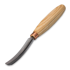BeaverCraft Compact long bent gouge. Sweep no 6 (15mm) K6L-15