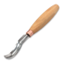 BeaverCraft Compact short bent gouge. Sweep no 8 (14mm) K8A-14