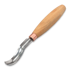 BeaverCraft Compact short bent gouge. Sweep no 8 (14mm) K8A-14