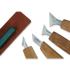 BeaverCraft Geometric Wood Carving Knife Set in gift book-box S05BOOK