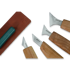 BeaverCraft Geometric Wood Carving Knife Set in gift book-box S05BOOK