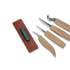 BeaverCraft Set of 4 Knives in gift book-box S09BOOK