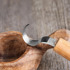 BeaverCraft Spoon Carving Hook Knife 25 mm, tammi SK1OAK