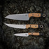 Kitchen knife set Benchmade 3 Piece Kitchen Knife Set Maple Valley Richlite 4005-02