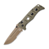 Benchmade Adamas CruWear Flat Earth Cerakote kääntöveitsi, oliivinvihreä, combo terä 275SFE-04