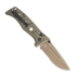 Benchmade Adamas CruWear Flat Earth Cerakote kääntöveitsi, oliivinvihreä, combo terä 275SFE-04
