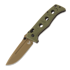Benchmade Adamas Flat Earth Cerakote folding knife, olive drab 275FE-04