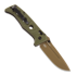 Benchmade Adamas Flat Earth Cerakote folding knife, olive drab 275FE-04