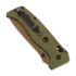Benchmade Adamas Flat Earth Cerakote folding knife, olive drab 275FE-04