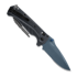 Benchmade Adira Blue Titanium Cerakote sulankstomas peilis, tempest gray grivory, dantytas 18060SBT-01