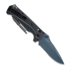 Benchmade Adira Blue Titanium Cerakote kääntöveitsi, tempest gray grivory, combo terä 18060SBT-01