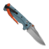 Coltello pieghevole Benchmade Adira, depth blue grivory, dentatura lama 18060S