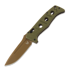 Benchmade Auto Adamas CruWear Flat Earth foldekniv, olivengrønn 2750FE-04