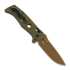 Benchmade Auto Adamas CruWear Flat Earth foldekniv, olivengr&oslash;nn 2750FE-04