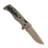 Coltello pieghevole Benchmade Auto Adamas CruWear Flat Earth, verde, dentatura lama 2750SFE-2