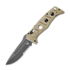 Benchmade Auto Adamas CruWear Grey Cerakote sulankstomas peilis, tan G10, dantytas 2750SGY-3