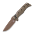 Benchmade Auto Mini Adamas CruWear Flat Earth foldekniv, olivengrønn 2730FE-05