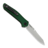 Benchmade Auto Osborne 折り畳みナイフ, satin, green aluminum 9400