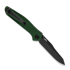 Couteau pliant Benchmade Auto Osborne Black Cerakote, green aluminum 9400BK