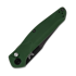 Couteau pliant Benchmade Auto Osborne Black Cerakote, green aluminum 9400BK