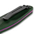 Coltello pieghevole Benchmade Auto Osborne Black Cerakote, green aluminum 9400BK