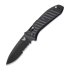 Coltello pieghevole Benchmade Auto Presidio II S30V Black Aluminum, dentatura lama 5700SBK