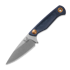Benchmade Dacian Magnacut Satin kniv, blue denim micarta, leather sheath 203-04