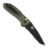 Coltello pieghevole Benchmade Griptilian, tanto, nero, verde, dentatura lama 553SBKOD