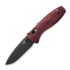 Benchmade - Mini Barrage S30V Black Cerakote, Redstone Richlite