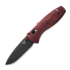 Coltello pieghevole Benchmade Mini Barrage S30V Black Cerakote, Redstone Richlite 585BK-04