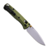 Benchmade Mini Bugout S90V Crushed Silver Cerakote foldekniv, woodland green grivory 533SL-10