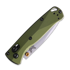 Benchmade Mini Bugout S90V Crushed Silver Cerakote 折り畳みナイフ, woodland green grivory 533SL-10