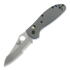 Coltello pieghevole Benchmade Mini-Griptilian G10, foro, dentatura lama 555S-1