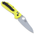 Benchmade Mini-Griptilian folding knife, hole, yellow 555HG-YEL