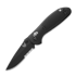 Benchmade Mini Griptilian kääntöveitsi, tappi, musta, combo terä 556SBK-S30V