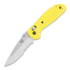 Coltello pieghevole Benchmade Mini-Griptilian, stud, giallo, dentatura lama 556S-YEL