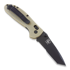 Benchmade Mini-Griptilian sulankstomas peilis, tanto, juoda, ruda, dantytas 557SBKSN