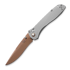 Benchmade Seven Ten S90V FDE PVD sulankstomas peilis, gray aluminum 710FE-24