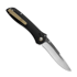 Benchmade Seven Ten M390 Satin sulankstomas peilis, black aluminum 710-25