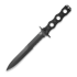 Benchmade SOCP Fixed Blade veitsi, musta, combo terä 185SBK