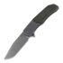 Berg Blades Iron Wolf Stonewash kääntöveitsi, green canvas micarta
