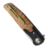 Bestech Ascot - Satin - G10 + CF + Lightburl Wood sulankstomas peilis, juoda