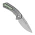 Coltello pieghevole Bestech Buwaya - Blastwash - Titanium, verde