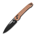 Coltello pieghevole Bestech Cobber - Black PVD - Micarta, marrone