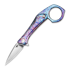 Bestech Duci - Satin - Titanium sulankstomas peilis, flamed