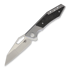 Bestech Fractal - Stonewash + Satin - CF sulankstomas peilis, pilka