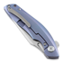 Bestech Ghost - Stonewash + Satin - Titanium sulankstomas peilis, mėlyna