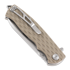 Bestech Grampus - Stonewash + Satin - G10 sulankstomas peilis, beige