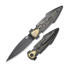 Складной нож Bestech IKA Dagger - Black PVD - CF, Gold Marble