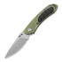 Bestech Junzi - Blastwash + Satin - Titanium sulankstomas peilis, žalia